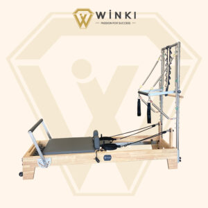 may tap pilates reformer with tower oak 2